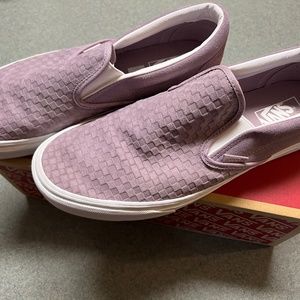 Vans slip-on embossed mini check sneakers Mens 11.5